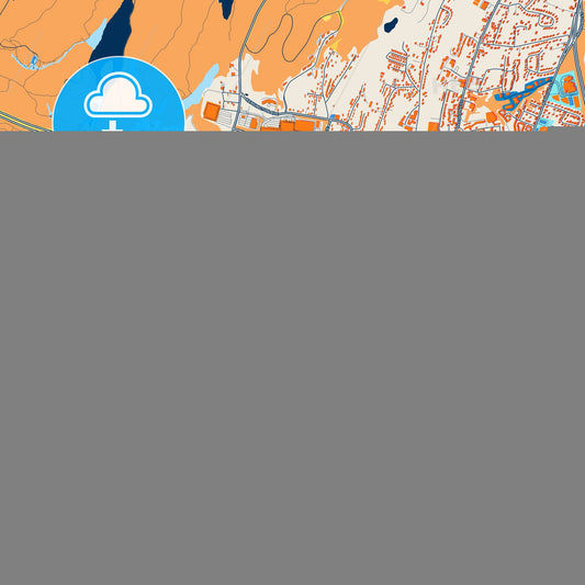 Colorful Meriden Street Map with Labels and Buildings