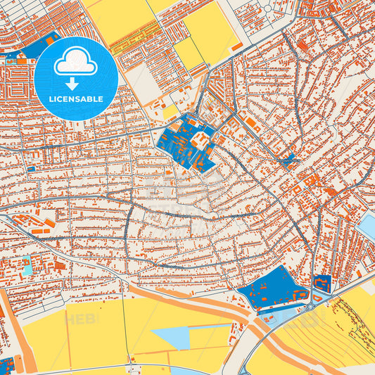 Colorful Mikhaylovsk Street Map with Labels and Buildings