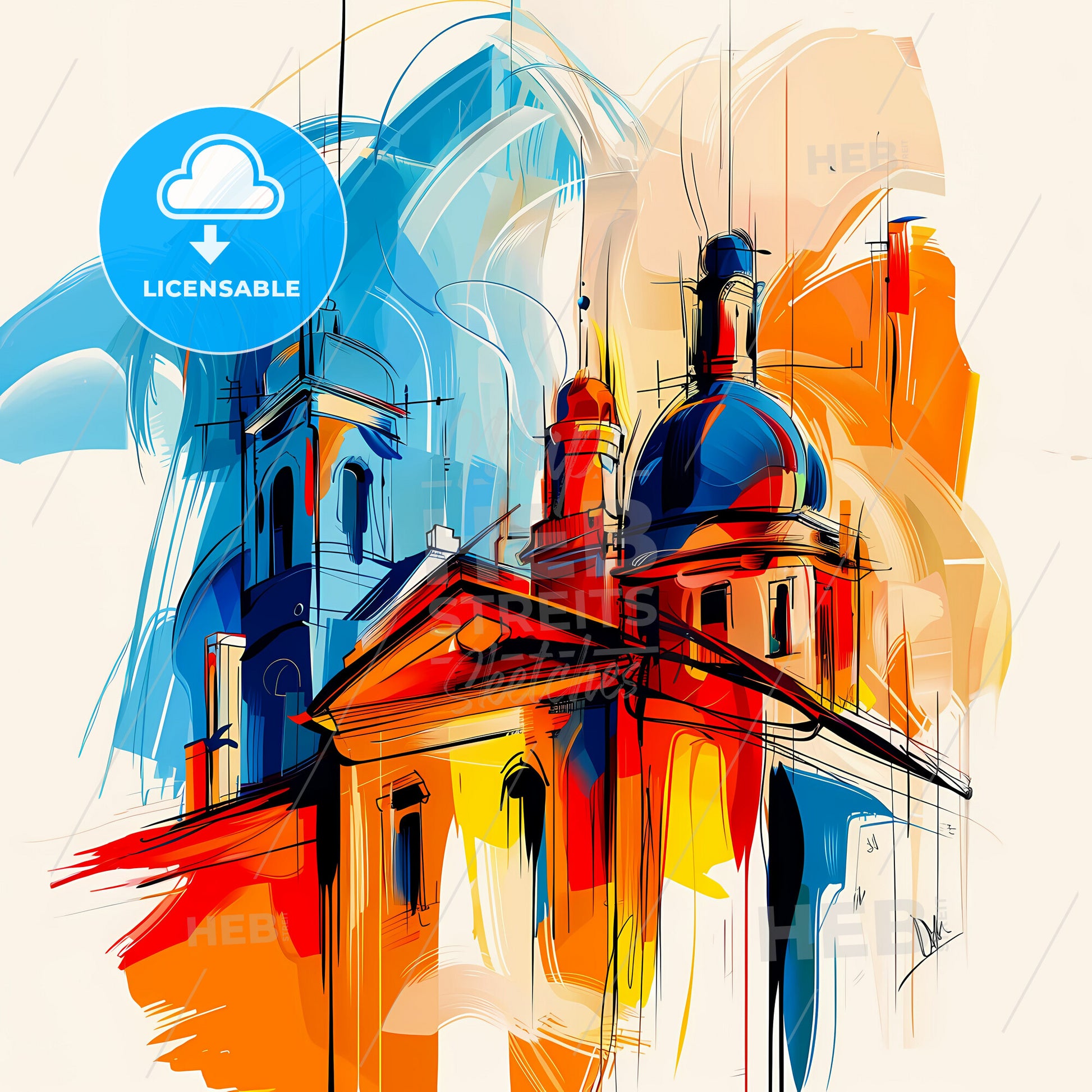 Vibrant Mildura–Wentworth, Australia - A Painting Of A Building