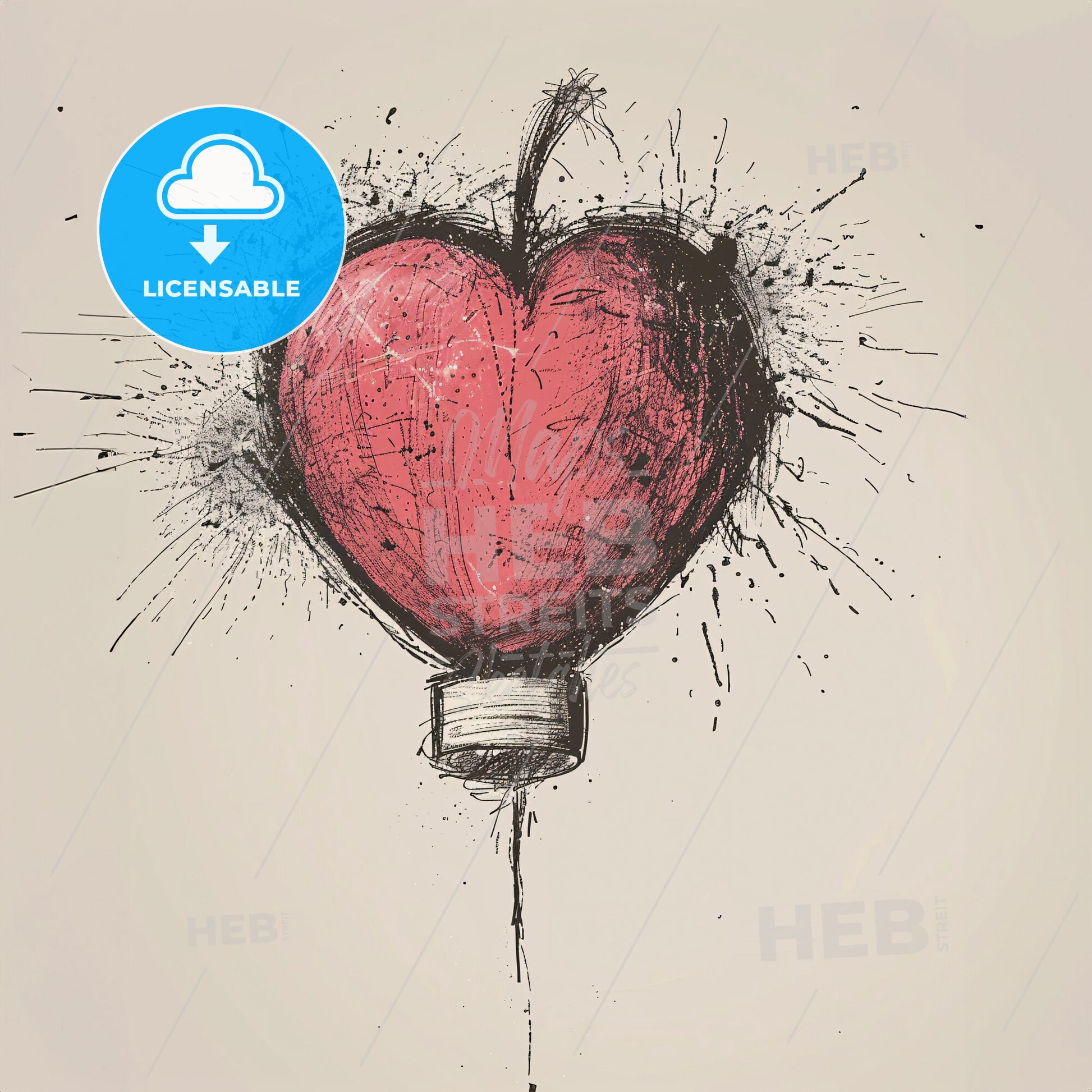 A Heart Shaped Light Bulb