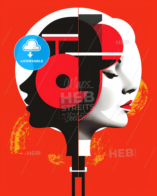 Artistic AI Workshop Poster: Swiss Modern Style Painting, Vibrant Graphic Design for an Immersive Experience!
