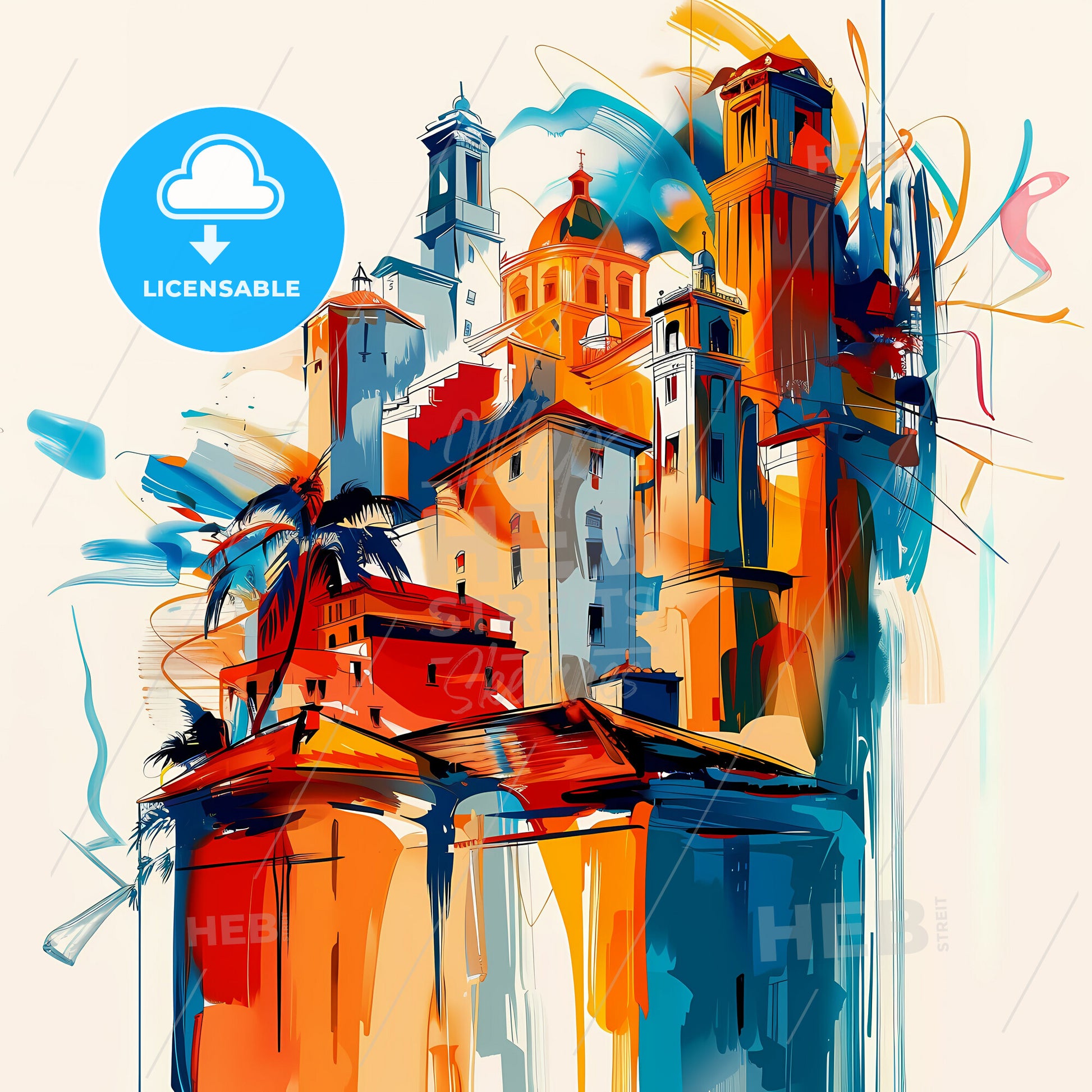 Vibrant Miramar, Florida - A Painting Of A City