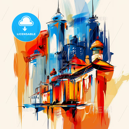 Vibrant Nanjing, China - A Painting Of A City