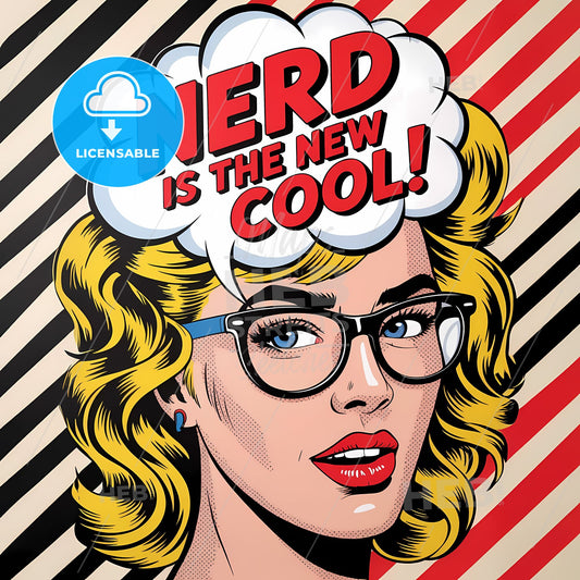 Nerd Chic: A Bold Retro Pop Art Celebration of Coolness!