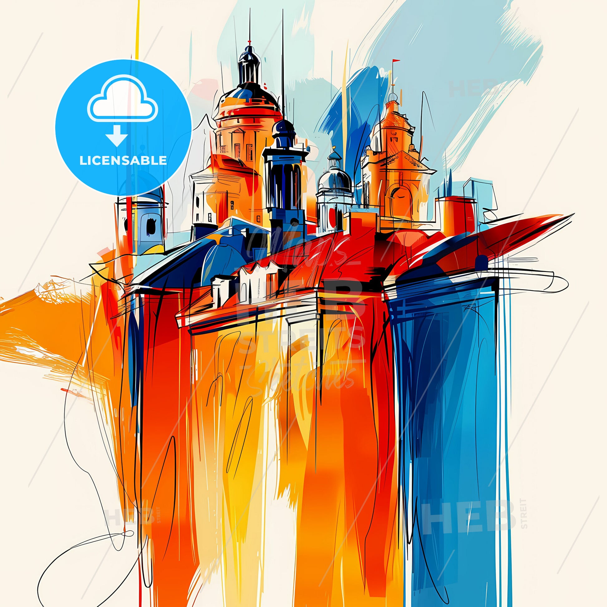 Vibrant Newport News, Virginia - A Colorful Building With Towers And Towers