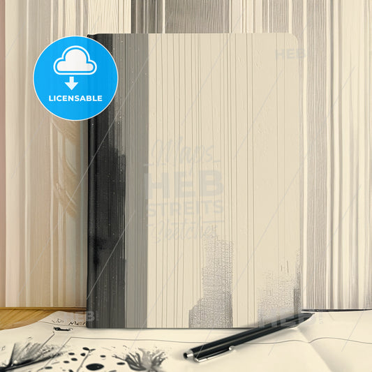 A Book And Pen On A Table