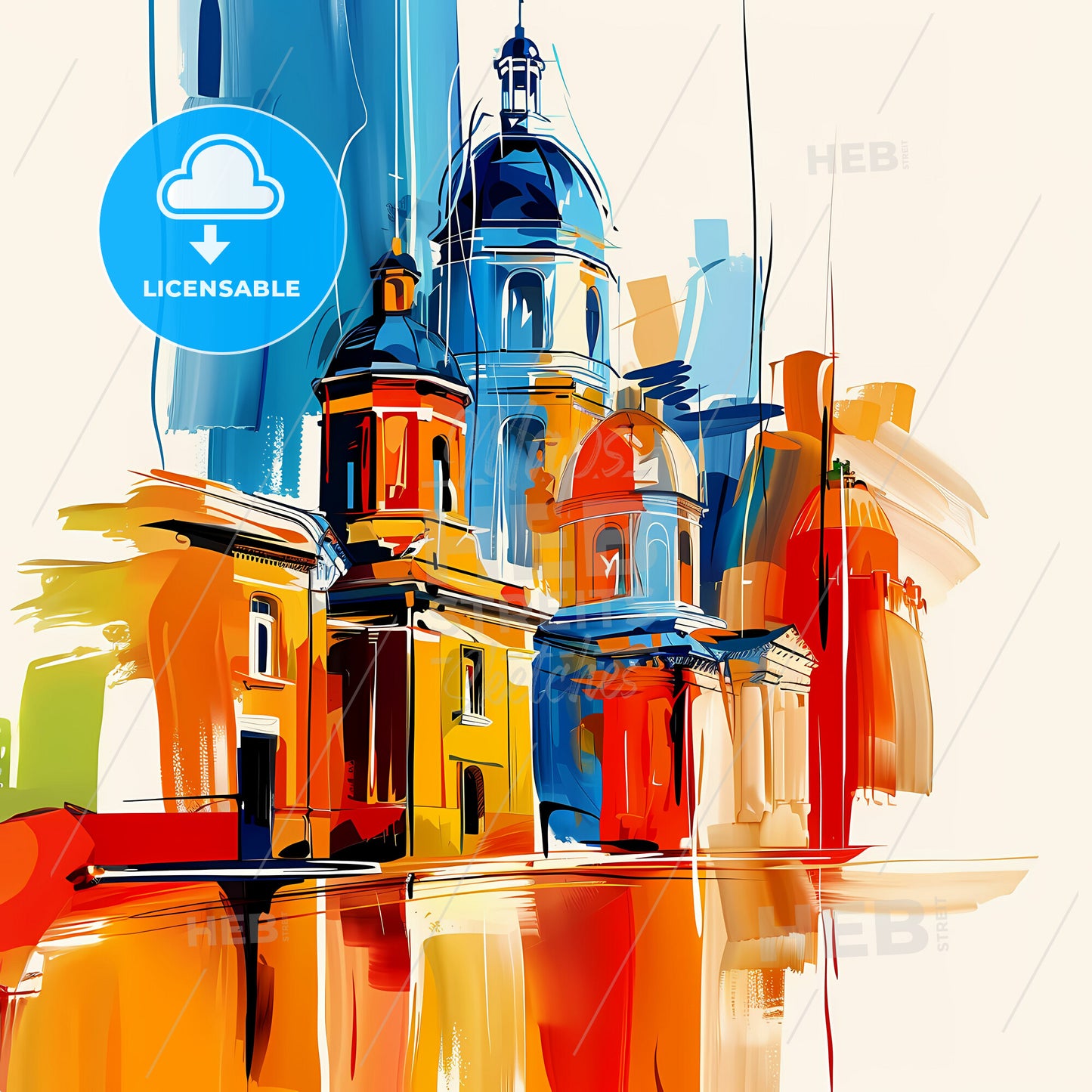 Vibrant Odessa, Texas - A Painting Of A Building