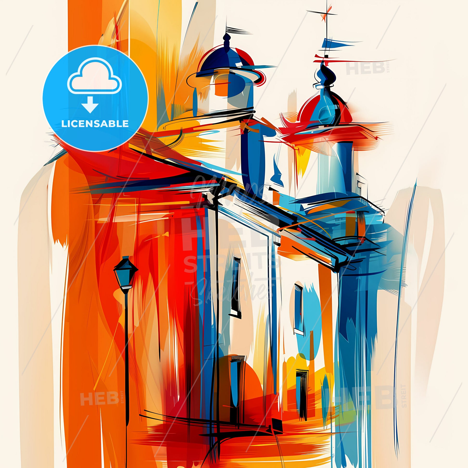 Vibrant Palmerston North, New Zealand - A Painting Of A Building