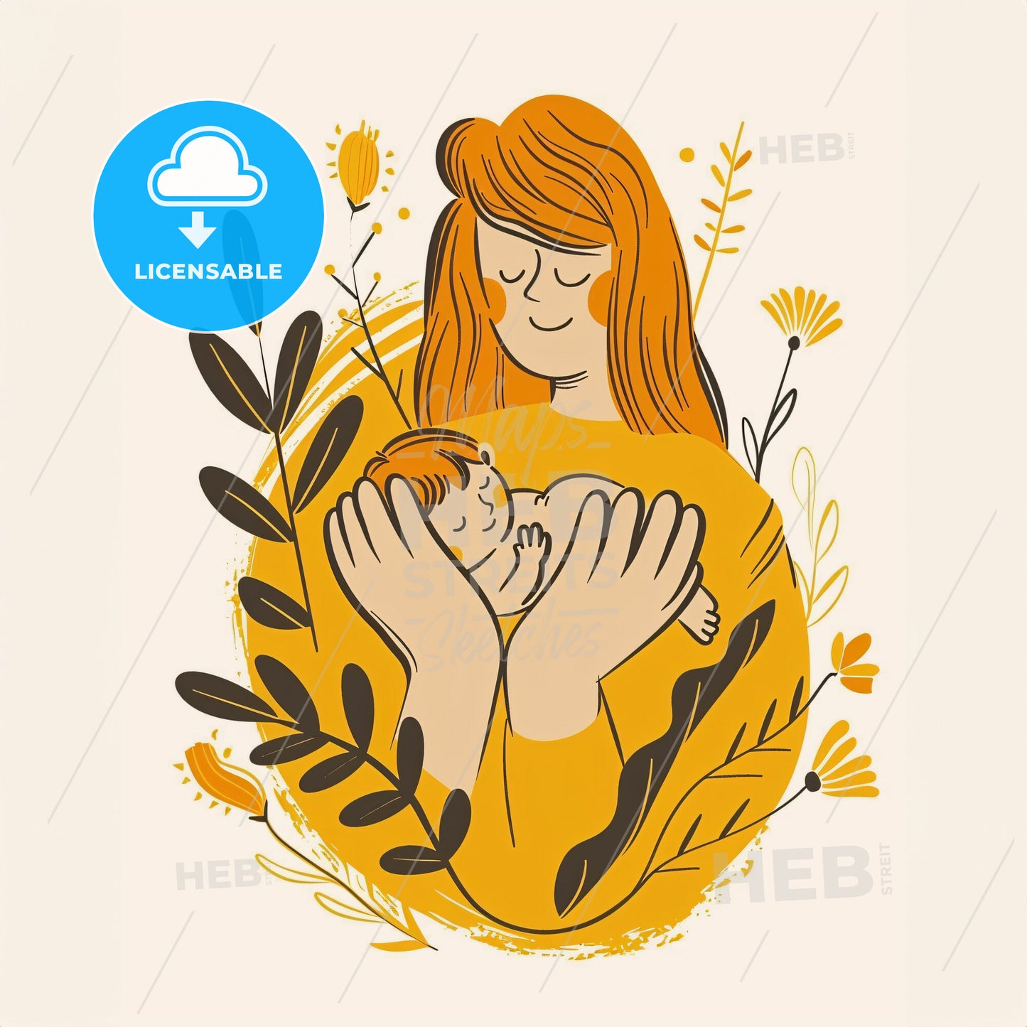 Parents Hold A New Born - A Woman Holding A Baby