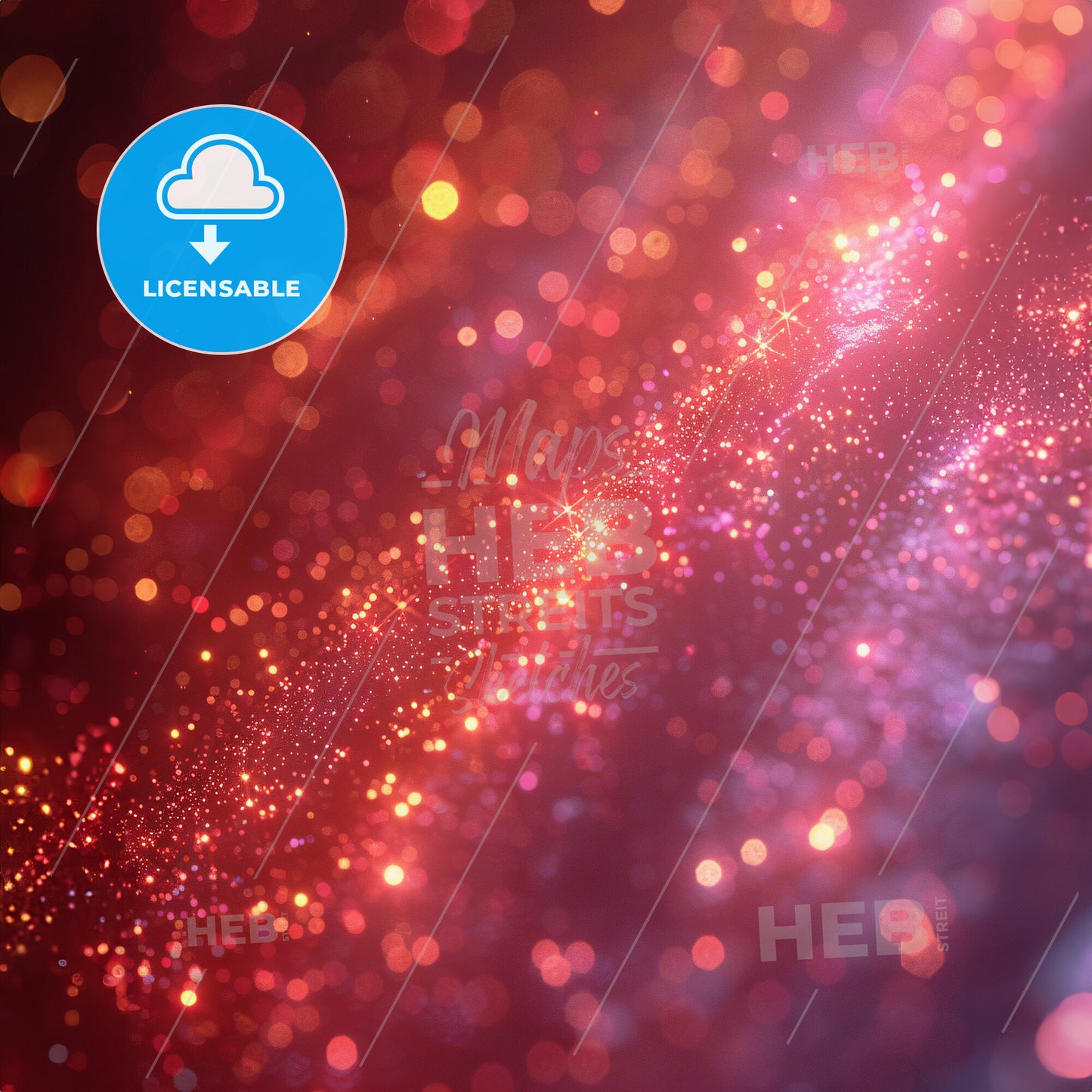 Pastel Perspectives - A red and pink lights