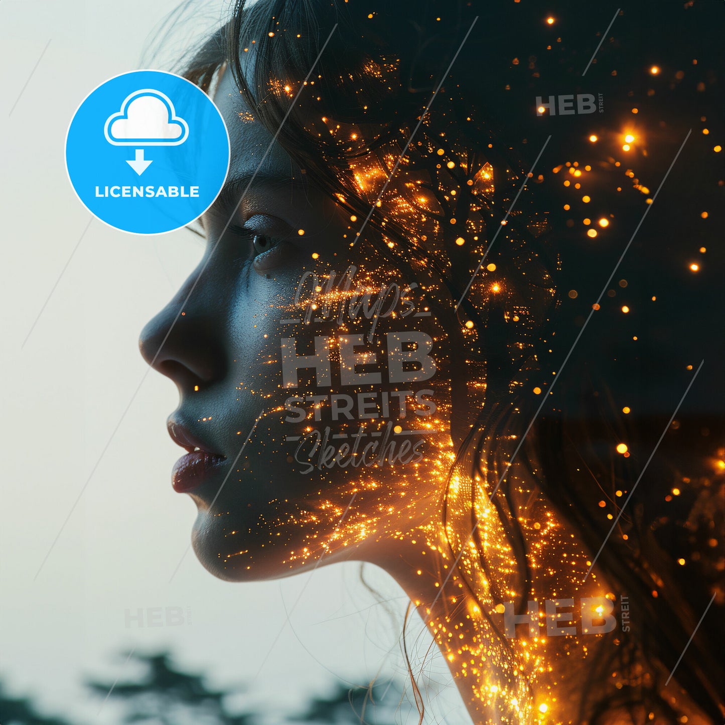 Pocketful of Posies: A Gardenâ€™s Tale - A woman with glowing lights