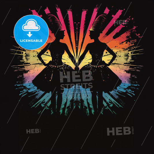 A Silhouette Of A Woman In Tutu