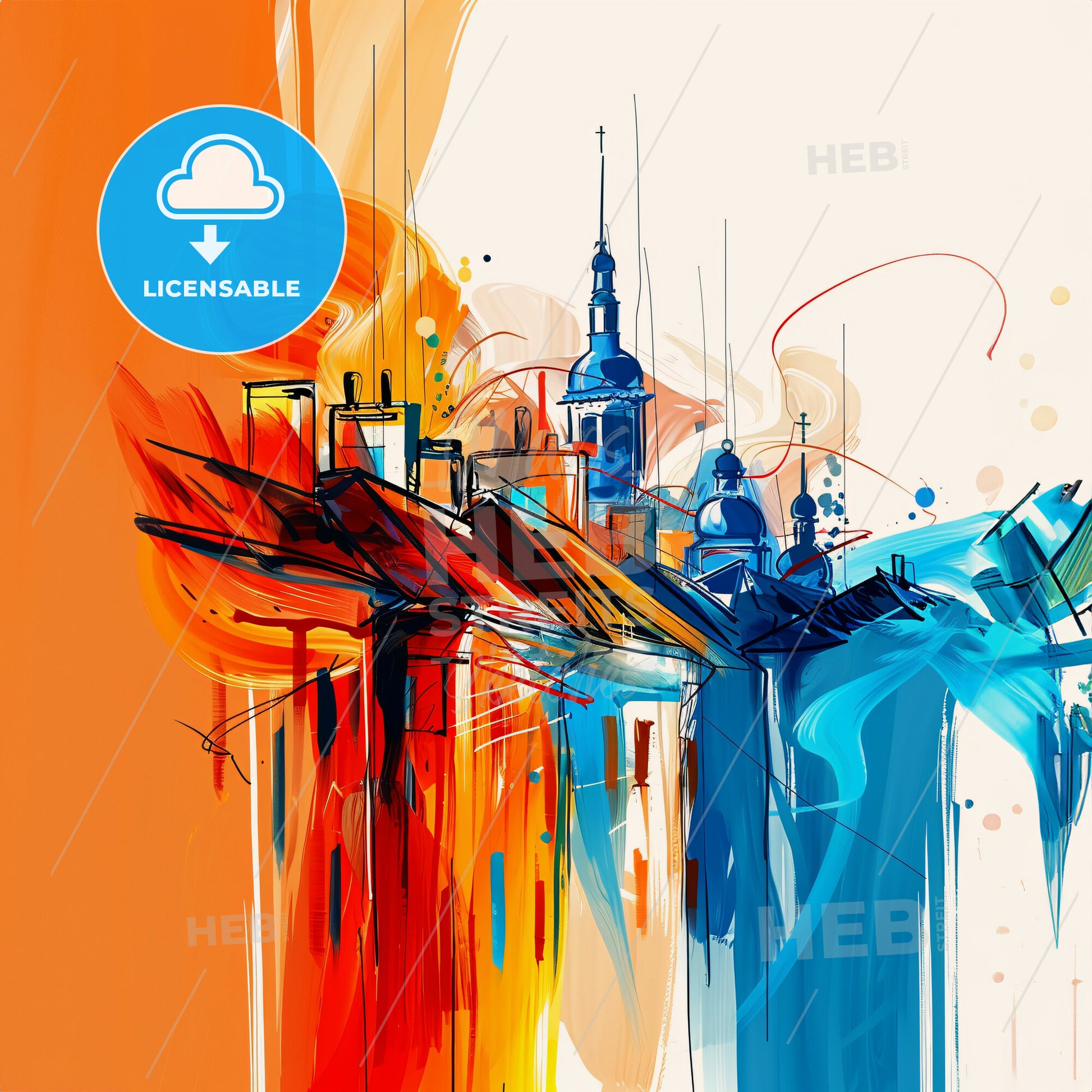 Vibrant Pori, Finland - A Colorful Painting Of A City