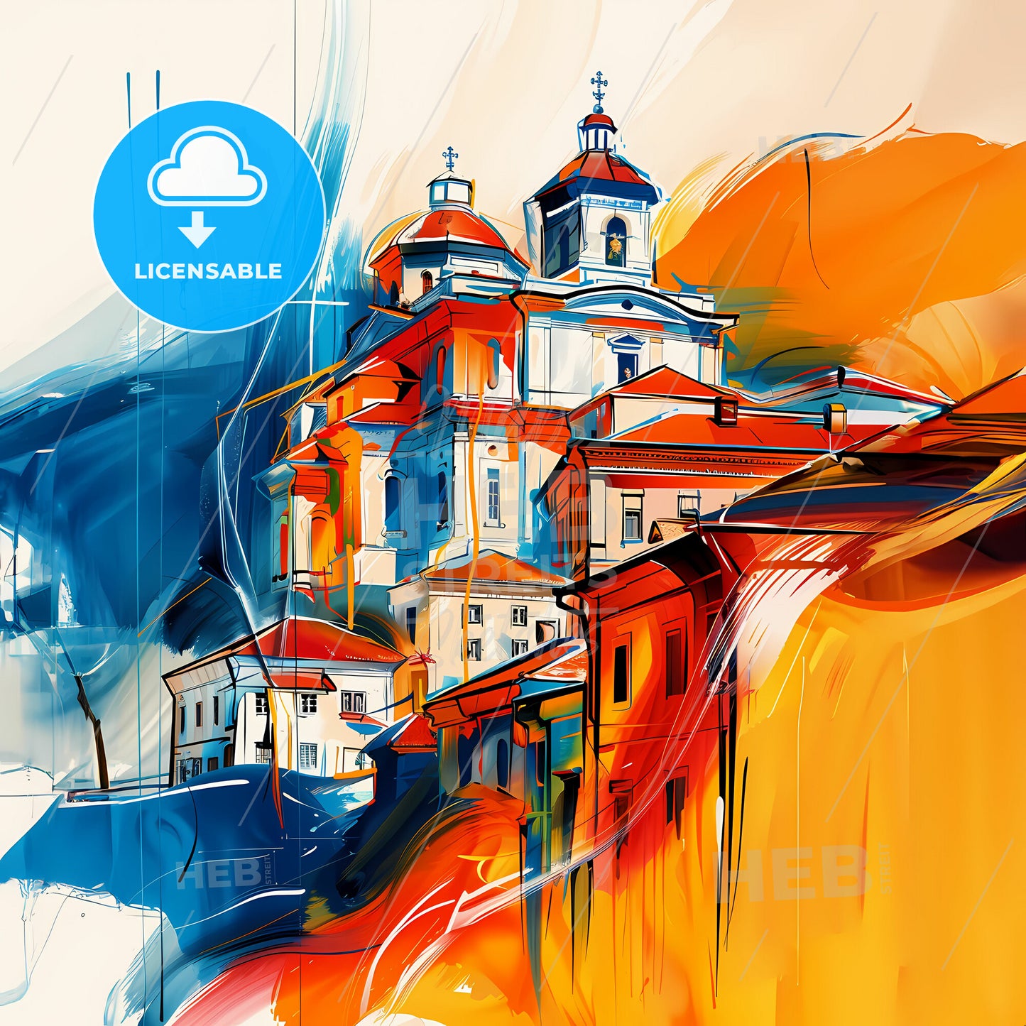 Vibrant Poti, Georgia - A Painting Of A Building