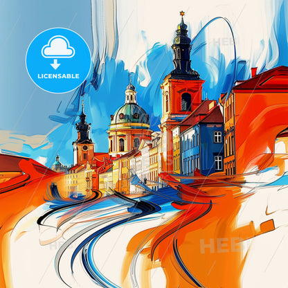 Vibrant Poznań, Poland - A Colorful City With Buildings And A Blue Sky