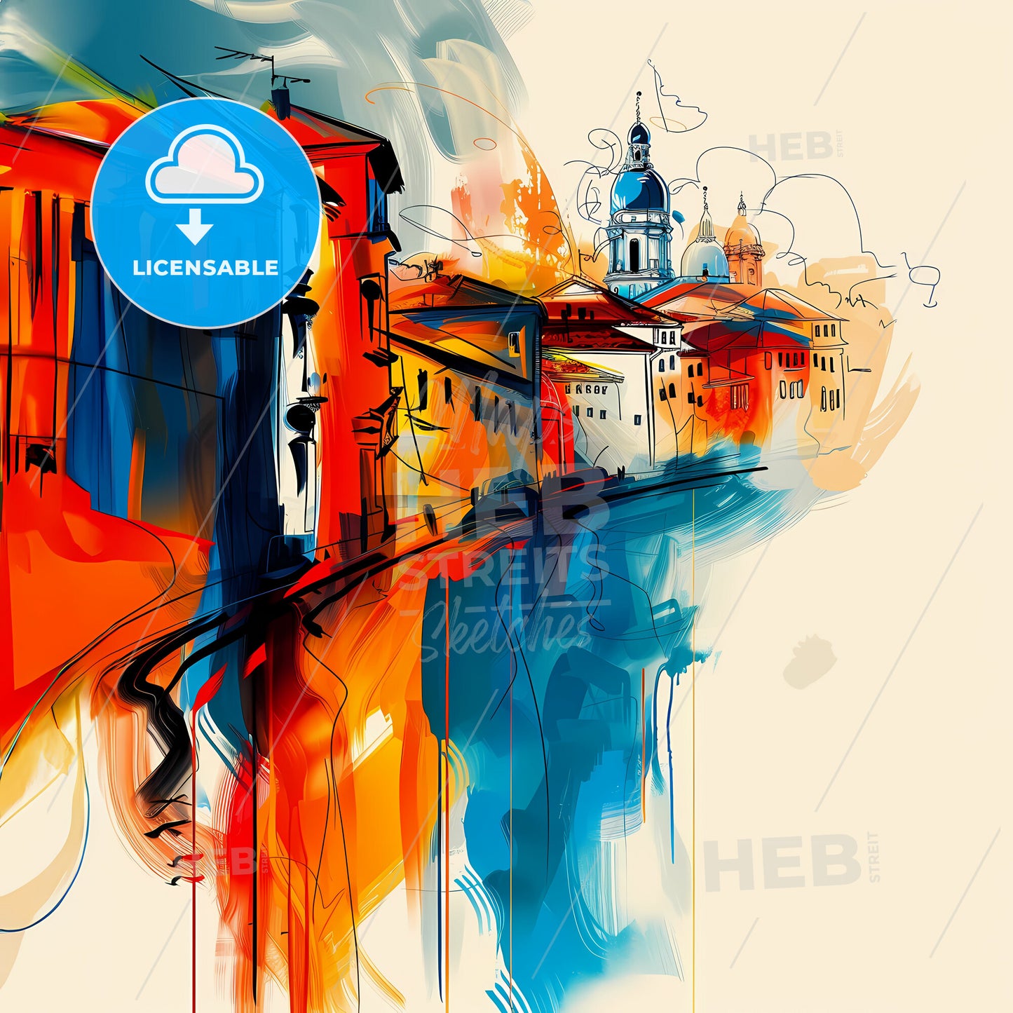 Vibrant Prizreni, Kosovo - A Painting Of A City