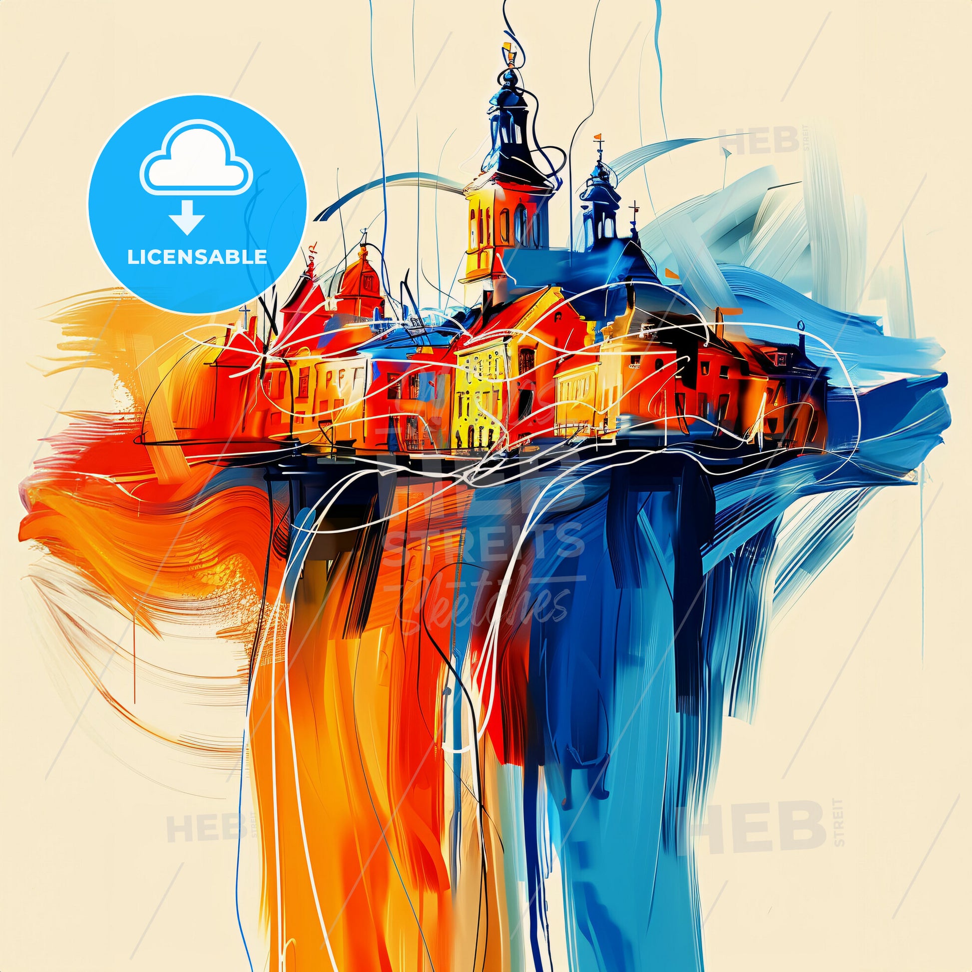 Vibrant Purmerend, Netherlands - A Painting Of A Building