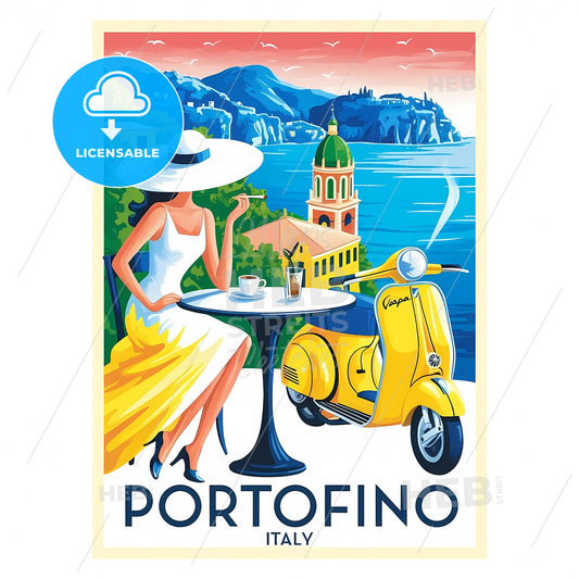 Retro Portofino: A Vibrant Tribute to Italian Coastal Charm