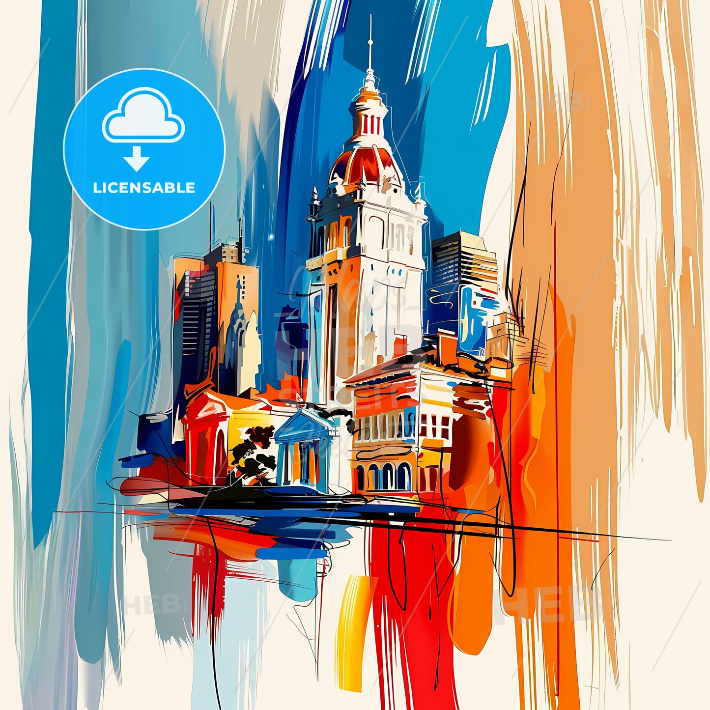 Vibrant Richmond, California - A Painting Of A City