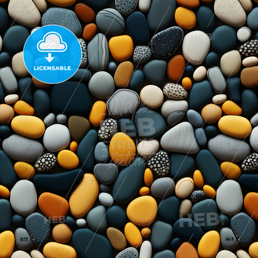 A Group Of Colorful Rocks