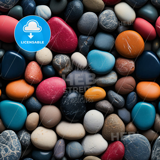 A Group Of Colorful Rocks