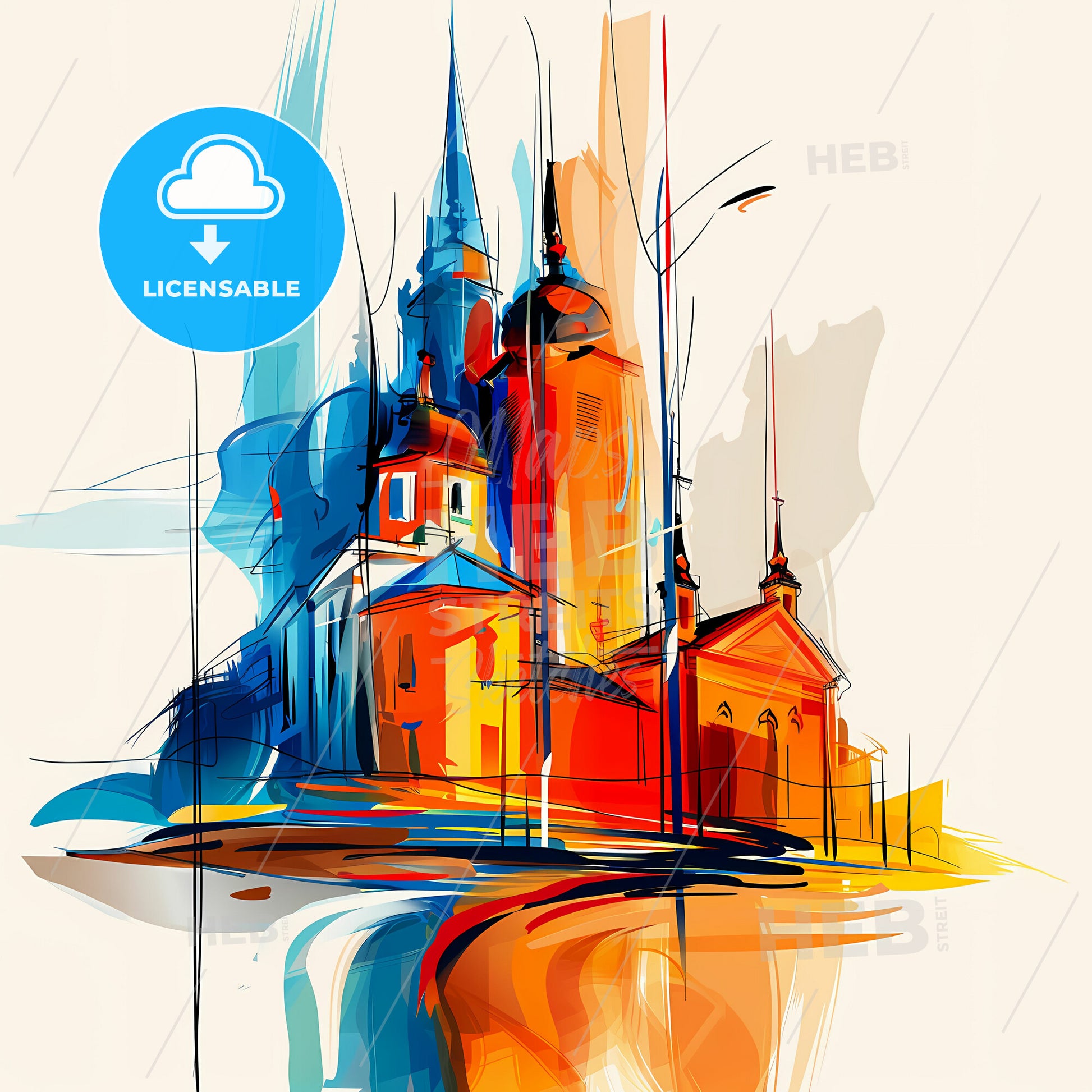 Vibrant Rockhampton, Australia - A Drawing Of A Building