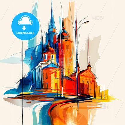 Vibrant Rockhampton, Australia - A Drawing Of A Building