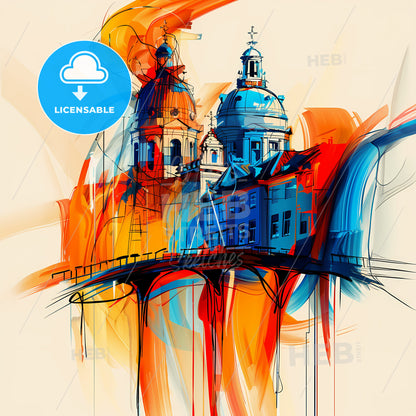 Vibrant Roosendaal, Netherlands - A Painting Of A Building