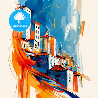 Vibrant Sao Luis, Brazil - A Painting Of A City