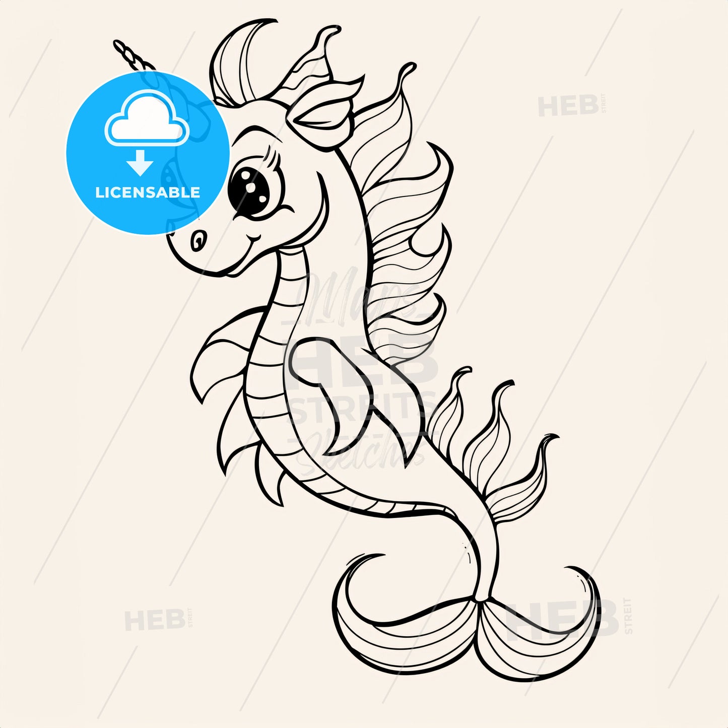 Seahorse - A Drawing Of A Seahorse