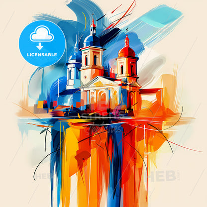 Vibrant Shepparton–Mooroopna, Australia - A Painting Of A Building