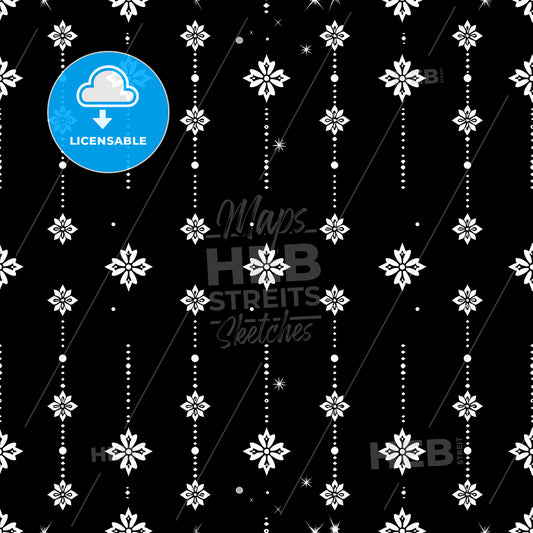 Intricate Arabic Pattern: Minimalist Black and White Art with Geometric Elegance and Vibrant Artistic Flair