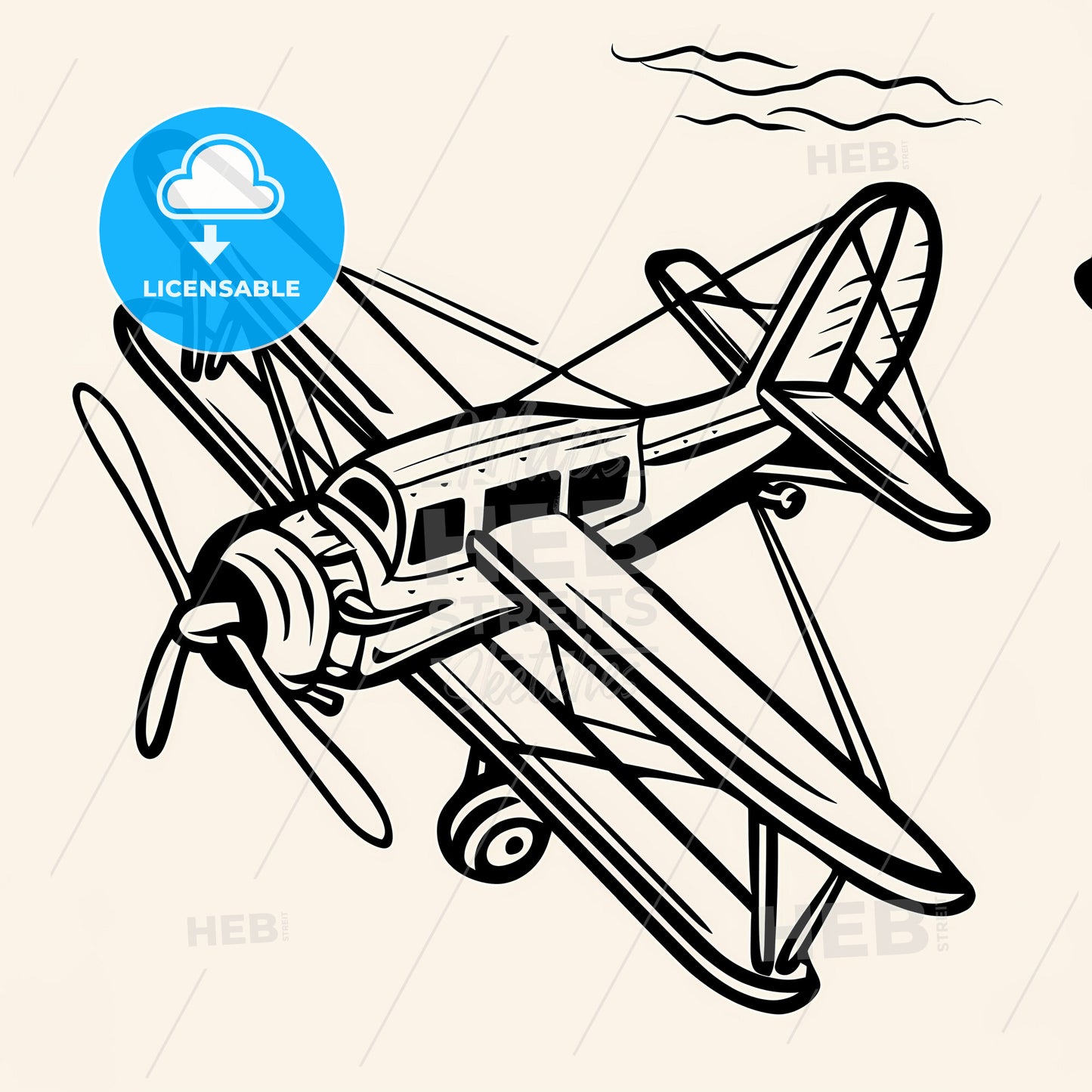 Small Airplane - A Drawing Of A Plane