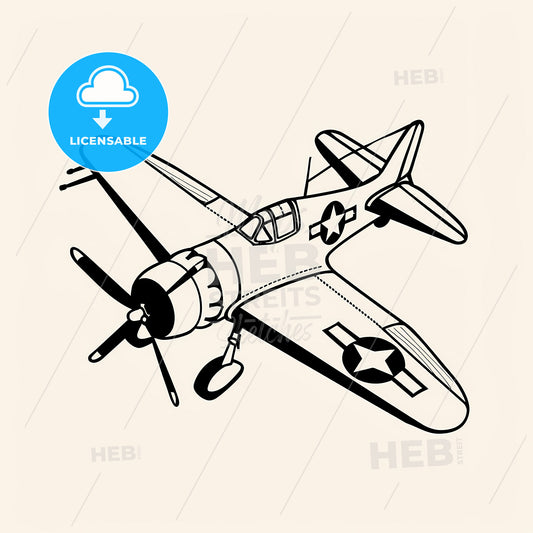 Small Airplane - A Drawing Of A Plane