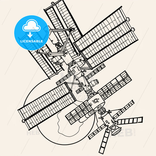 Space Style - A Satellite With Many Antennas