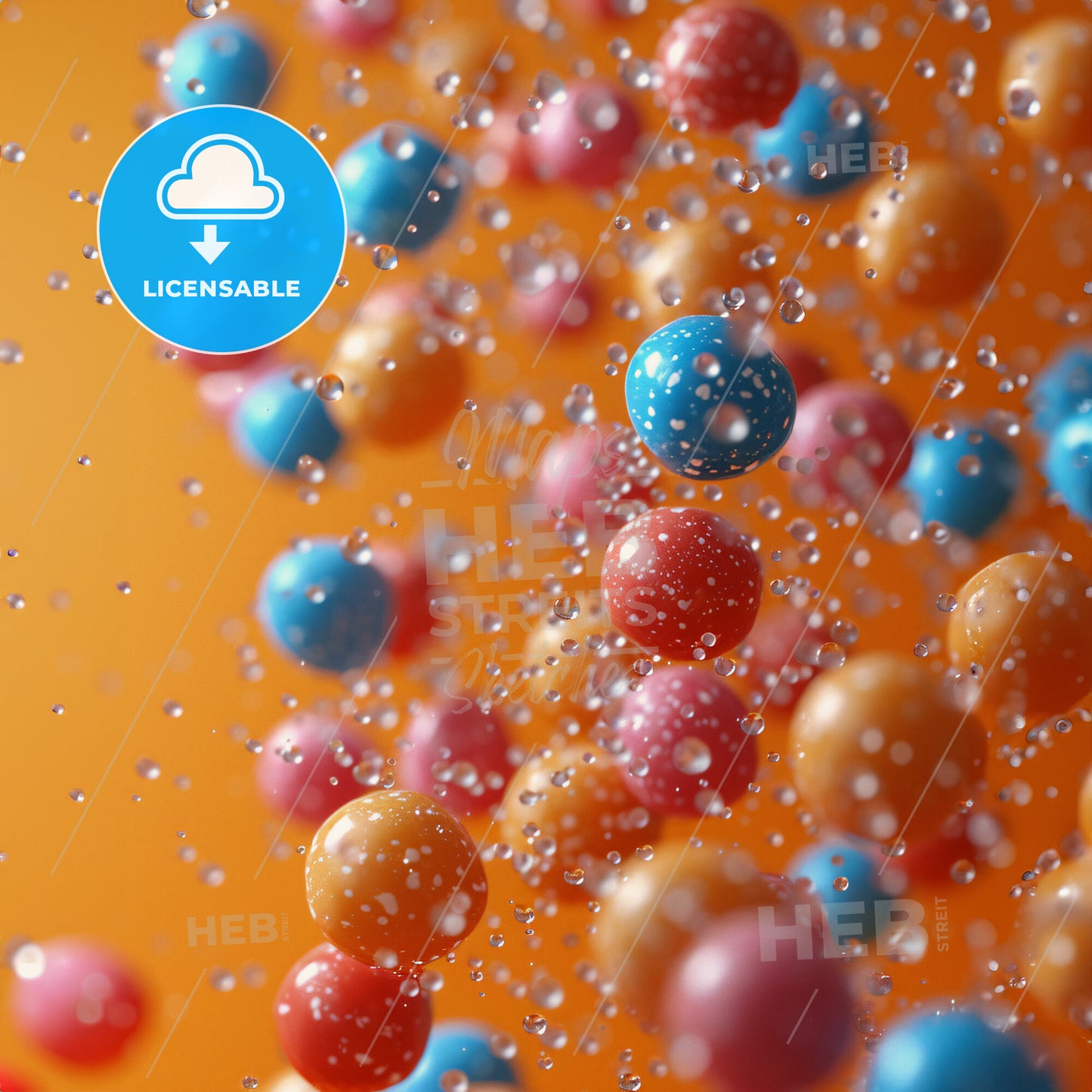 Sparkle and Sprinkle: Adventures in Candyland - A group of colorful balls floating in the air