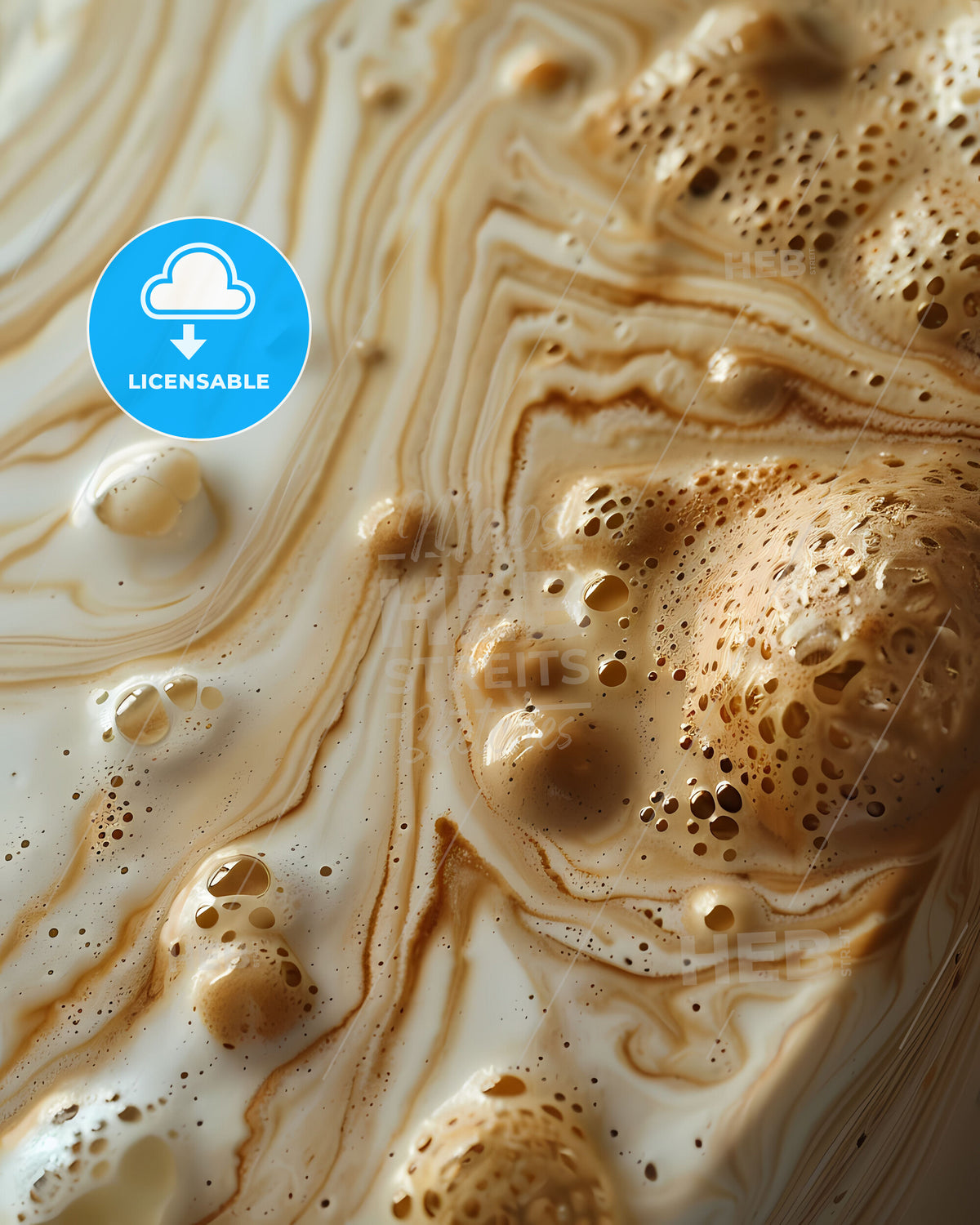 Hyper-Detailed Realistic Liquid Art Photography: Close-Up Focus on Vibrant Painting