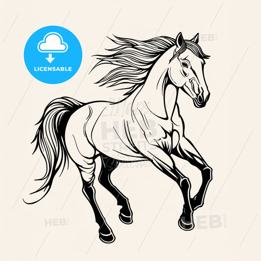 Stallion - A Horse With Long Mane Running