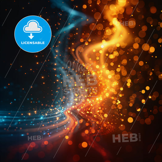 Stellar Spectrum: A Celestial Colorway - A colorful lights and sparkles