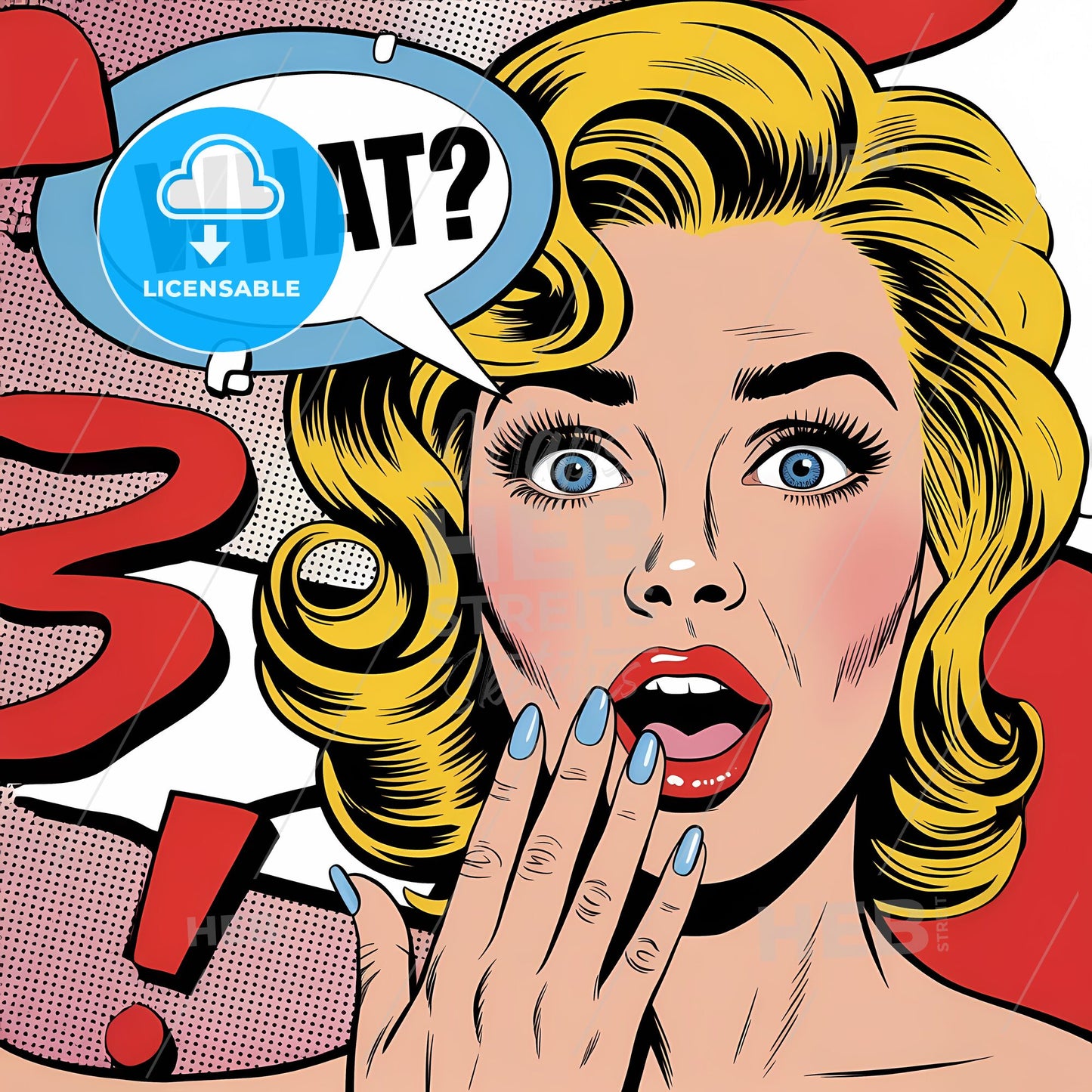 Surprise! A Bold Pop Art Celebration of Emotion and Color