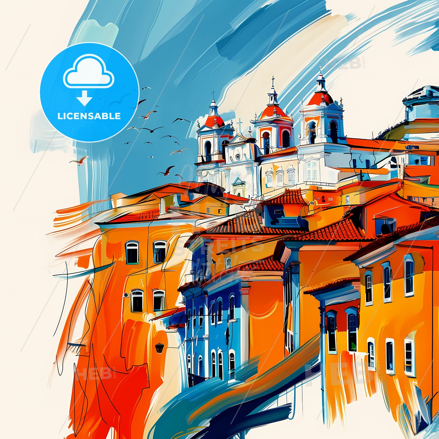 Vibrant Suzano, Brazil - A Painting Of A City