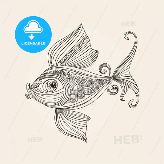 Swordfish - A Drawing Of A Fish