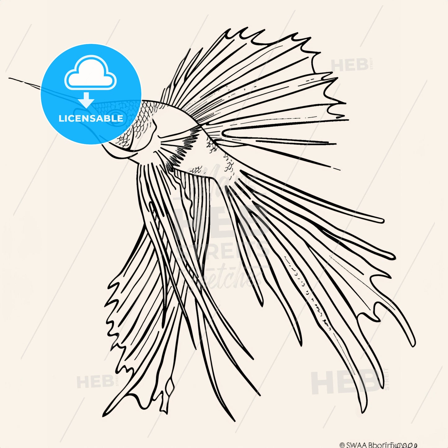 Swordfish - A Drawing Of A Fish