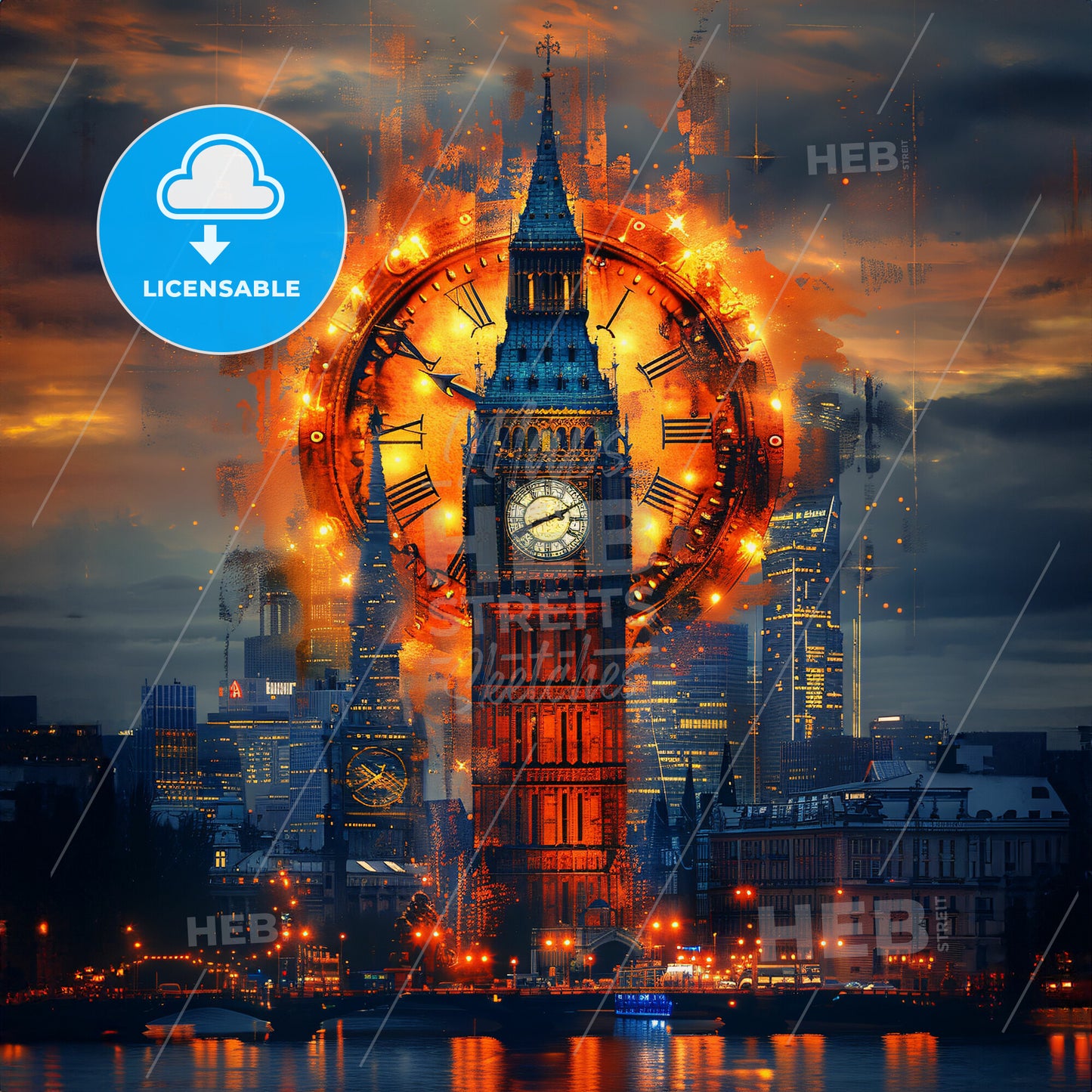 Tattooed Timelines: Inked with History - A clock tower with a large clock in the middle of a city