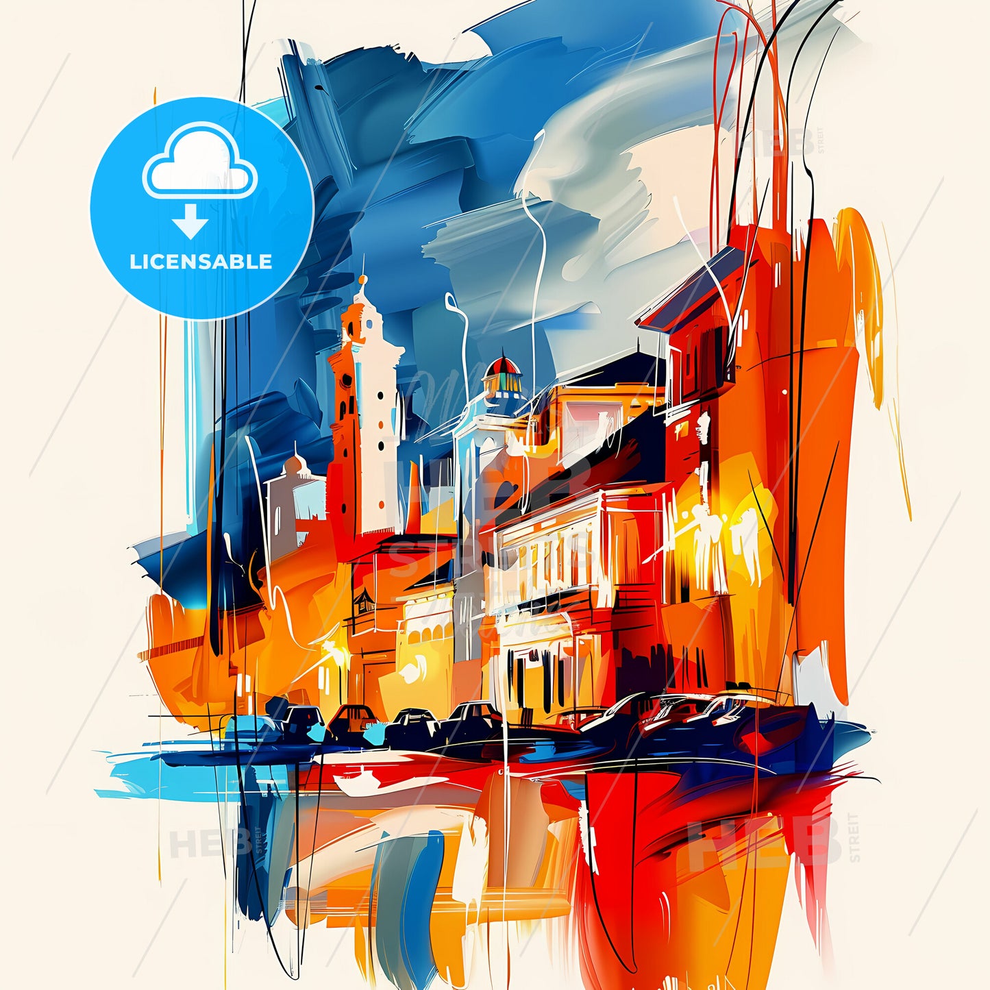 Vibrant Tauranga, New Zealand - A Painting Of A City