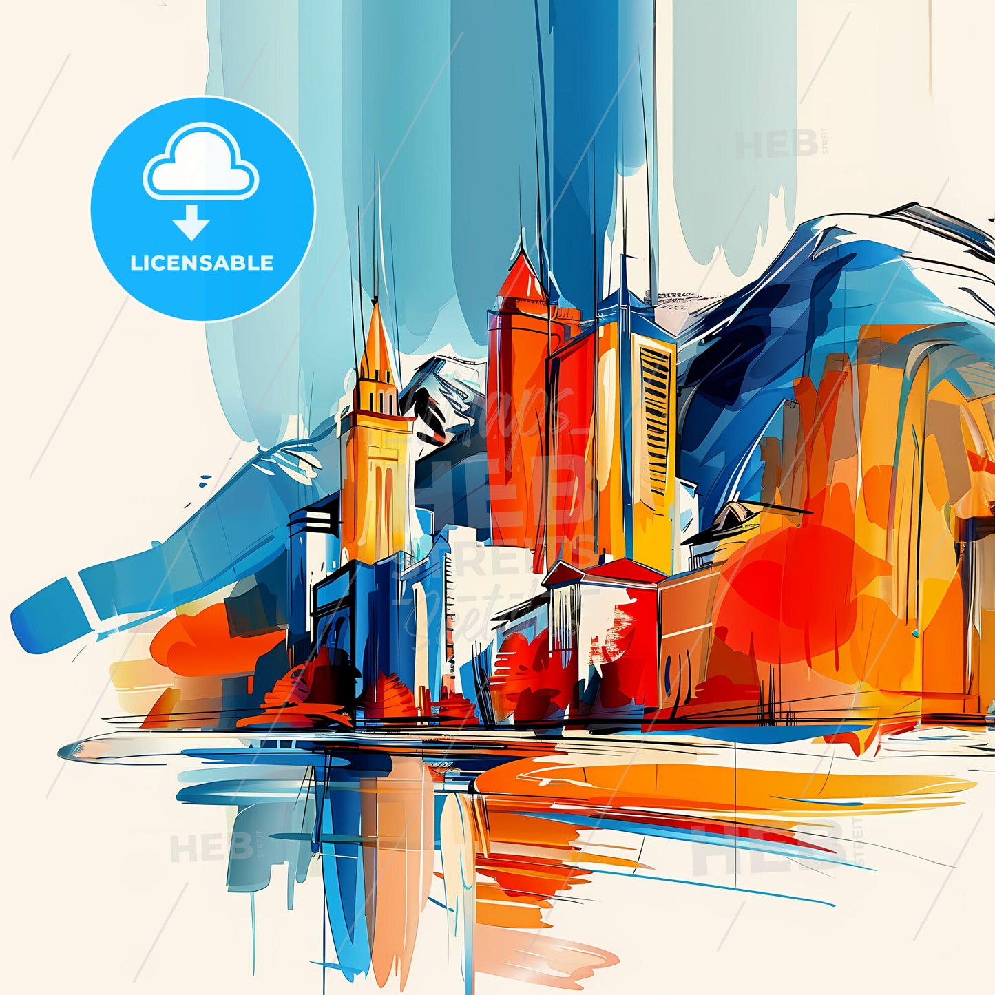 Vibrant Tauranga, New Zealand - A Painting Of A City