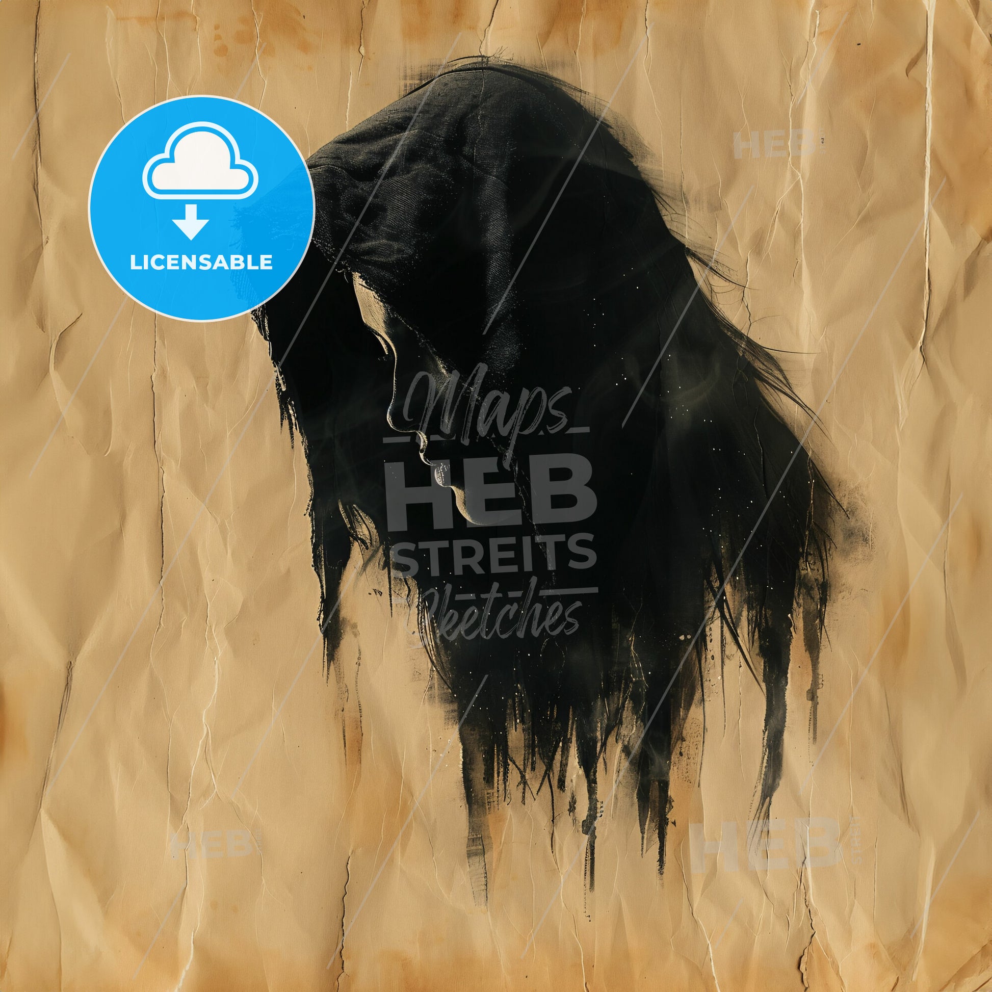 The Scream: Lost in IKEA - A woman with a hood on her head