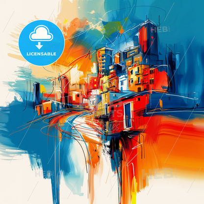 Vibrant Tijuana, Mexico - A Painting Of A City