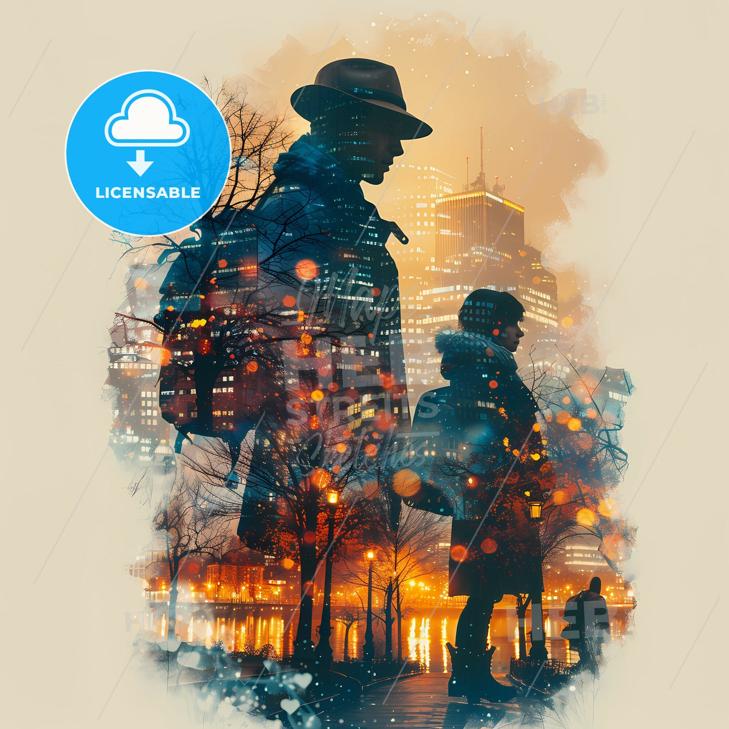 Time Travelers: Chronological Creativity - A man and woman walking in a city