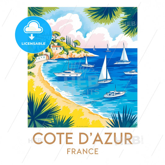 Timeless Cote d'Azur Escape: Vintage Coastal Charm of France